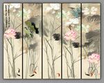 荷花水墨画