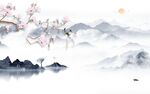 现代新中式画山水 TIf分层