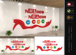 为群众办好事文化墙
