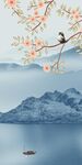 花鸟意境现代玄关 Tif分层
