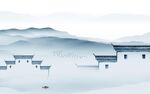 大气 高档意境山水 TIf分层