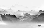 高档中式风山水画 Tif分层