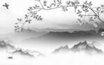 新品简约意境山水 tif分层