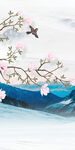 花鸟现代玄关新画 Tif分层
