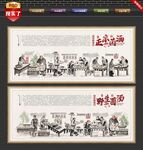 野生菌汤文化墙