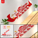 四好商会建设党建文化墙