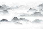 简约山水背景墙