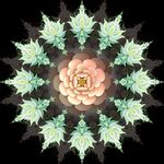  时尚花纹拼花装饰画