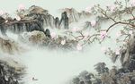 中国风最新款山水画 tIf分层