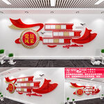 党员风采文化墙