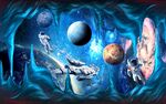 酒吧KTV星空背景墙