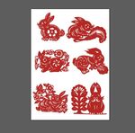 兔子剪纸
