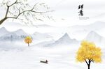 新中式背景墙