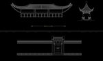 中式建筑线稿