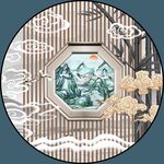 新中式圆形装饰画