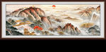泰山风景画