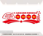 弘扬法治精神文化墙
