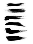 毛笔笔画矢量素材图片