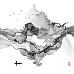 抽象山水画