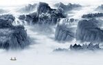 最新 客厅中式山水 TIf分层