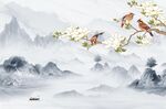 新中式背景墙