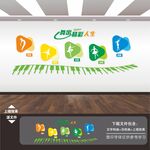 舞蹈学校教室培训班文化墙展板