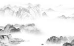 最新中国风山水画 tif分层