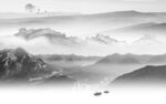 人气高档灰色山水 TiF分层