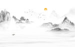 水墨山水画