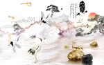 新中式背景墙 