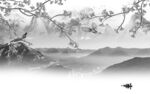 花鸟 灰色新款山水 TiF分层