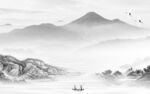 客厅 灰色高清山水 TIf分层