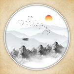 禅意山水画