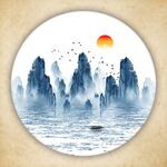  圆形装饰画  