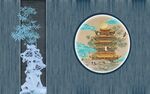 新中式背景墙  