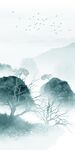 水墨现代山水玄关 TIf分层