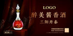 酱香浓香白酒户外海报宣传单画册