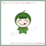 卡通西瓜设计