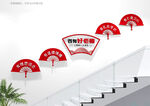 四有好老师学校楼梯文化墙
