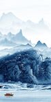 高端现代玄关山水 tiF分层