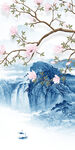 高端高档山水玄关 TiF分层