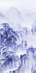 无框画大气山水玄关 TIf分层