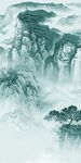 爆款大气山水玄关 TIf分层