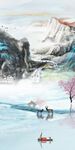 现代玄关中式山水 TIf分层