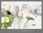 荷花装饰画