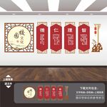 校园文化长廊励志展板标语文化墙