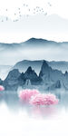 奢华新品玄关山水 Tif分层