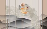 新中式背景墙 