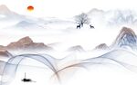 现代最新款山水画 tIf分层