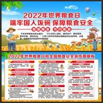 世界粮食日展板